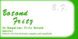 botond fritz business card